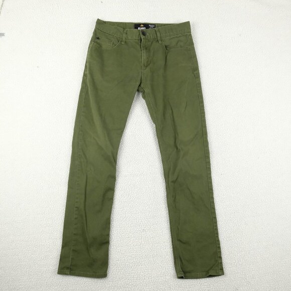 Hsu Emerica Jeans Mens 30 Green Slim Skater Lightweight Casual Stretch - Picture 1 of 11